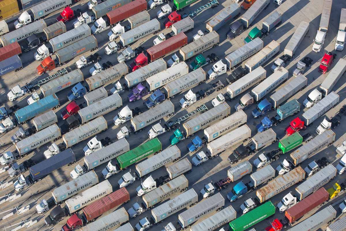 Kapal Kontainer Pelabuhan AS Cetak Rekor Kemacetan