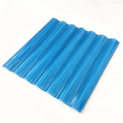 Panel Atap Fiberglass Bening Biru 2mm